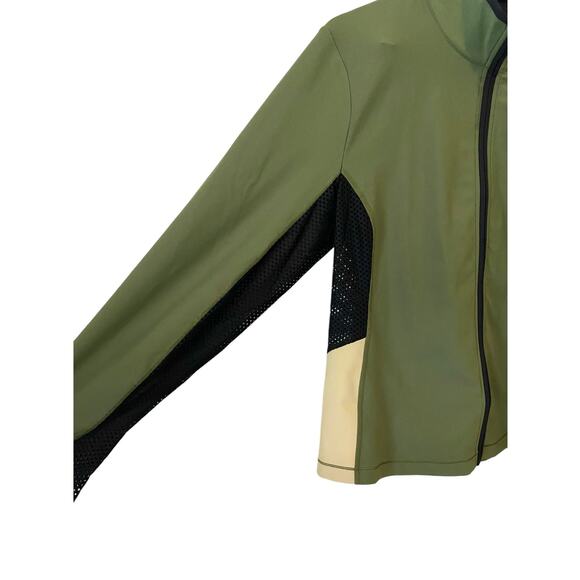 NWT Johnny Was Calme Endurance Mesh Full Zip Jacket XL Green Athletic Activewear - Picture 8 of 16